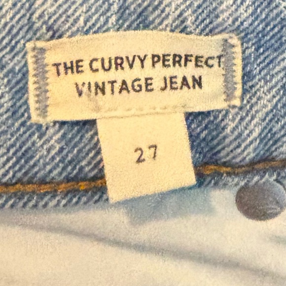 NWOT Madewell The Curvy Perfect Vintage Jean in Fiore Wash Blue 27 - Picture 6 of 6